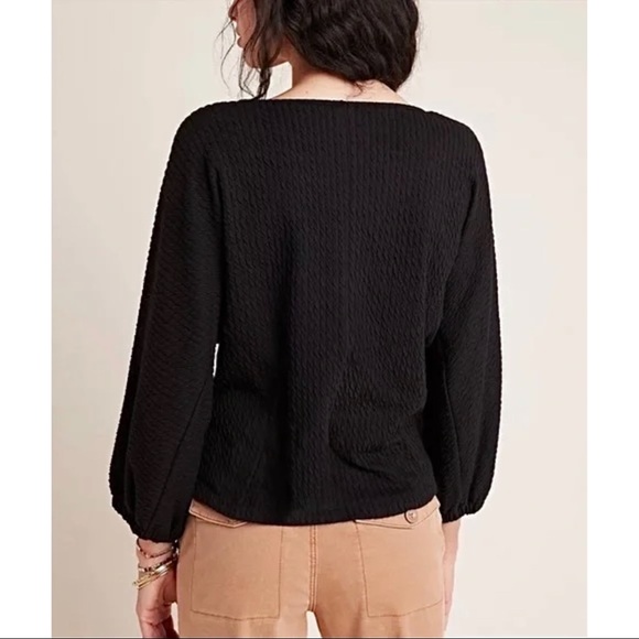 Anthropologie Arya Textured Puffed Sleeve Top - Picture 10 of 16